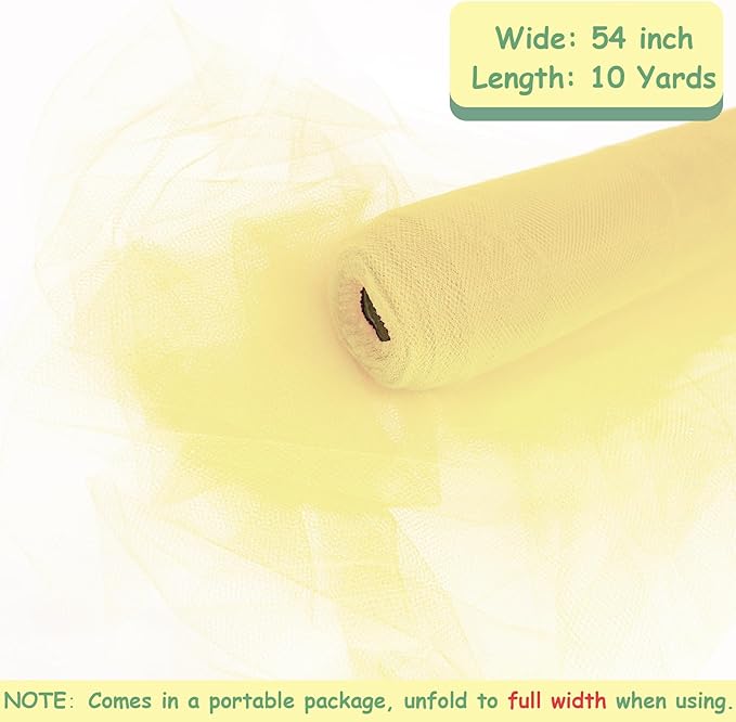 Tulle Fabric Rolls, 54 Inch by 10 Yards Tulle Ribbon - Image 4