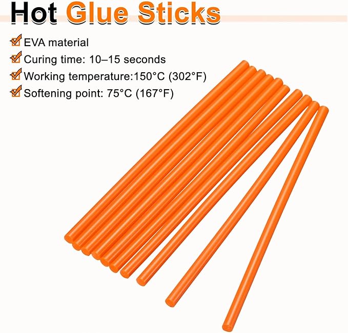 HARFINGTON 10pcs Hot Glue Sticks 0.28" Dia x 5.91" Long EVA Mini Hot Melt - Image 4