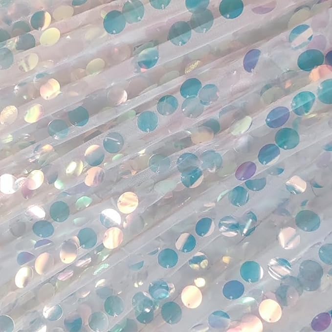 HH 9x9FT Iridescent Sequin Backdrop Curtains, 2 Panel Photography Backdrop - Image 4