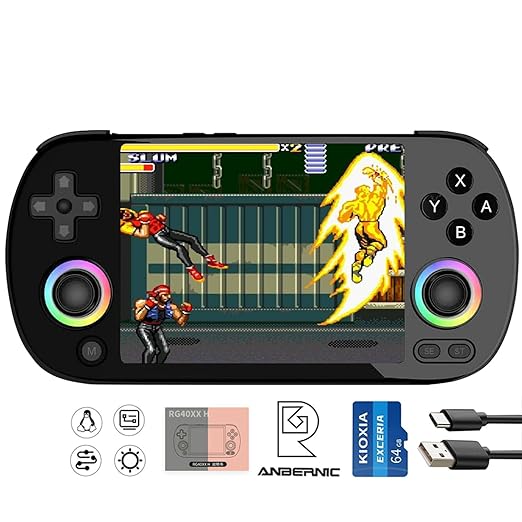 RG40XX H Handheld Game Console RG40XXH Retro Gaming Console 4.0'' IPS Screen by Aivuidbs