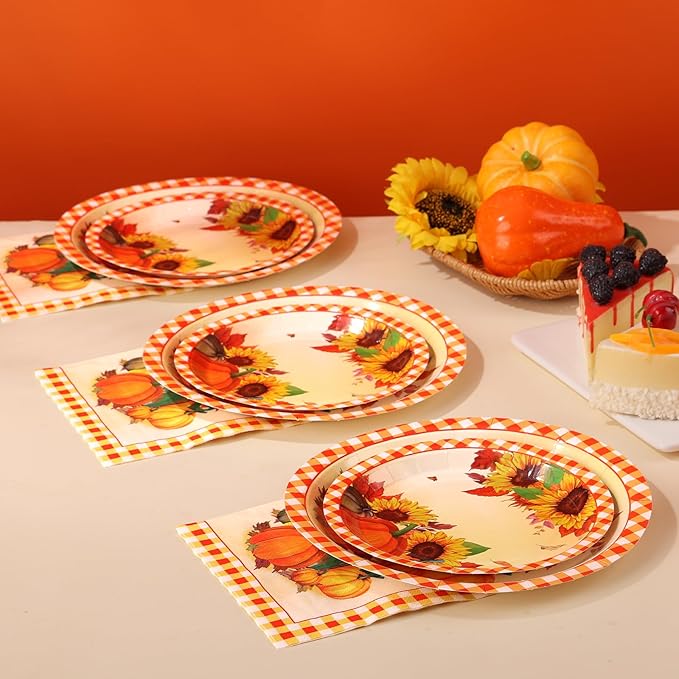 Sunflower Plates and Napkins Set - Image 9