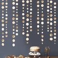 Champagne Gold Party Decorations Circle Dots Garland Gold Neutral Nude Neutral by pinkblume