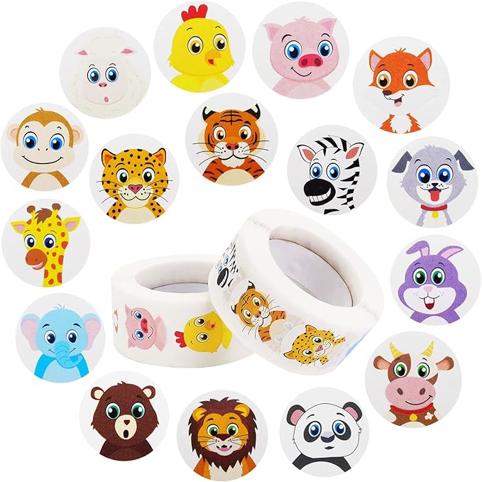 1000 PCS Small Cute Animal Stickers by Unknown