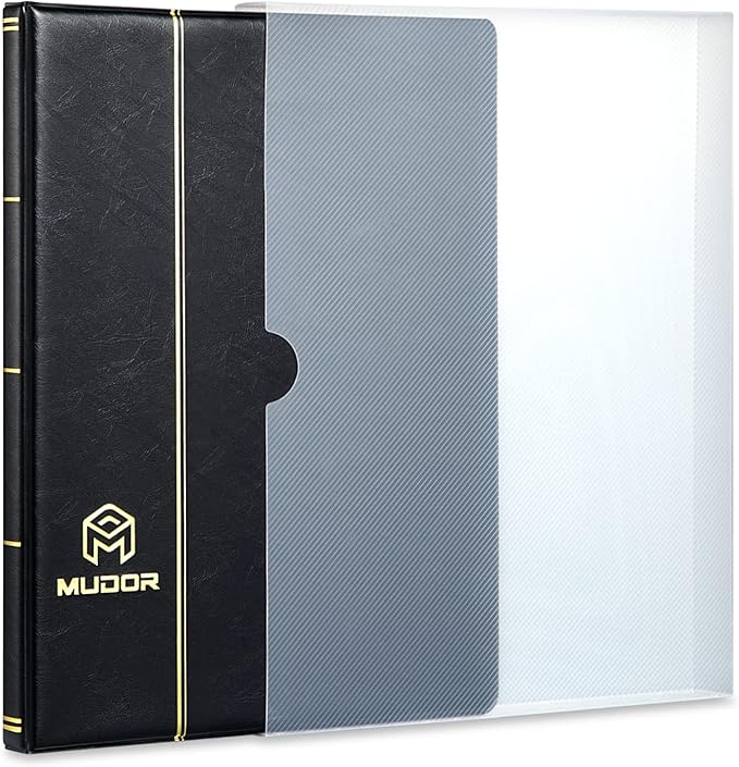 MUDOR Stamp Collecting Album, 7 Rows Pockets Stamp Book - Image 7