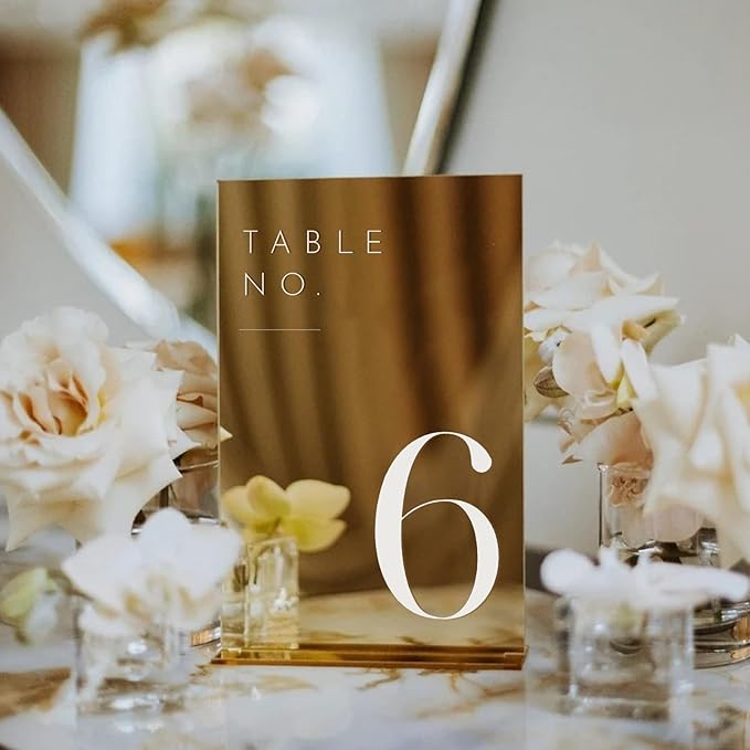 JINMURY Gold Wedding Table Numbers 1-25 - Image 7