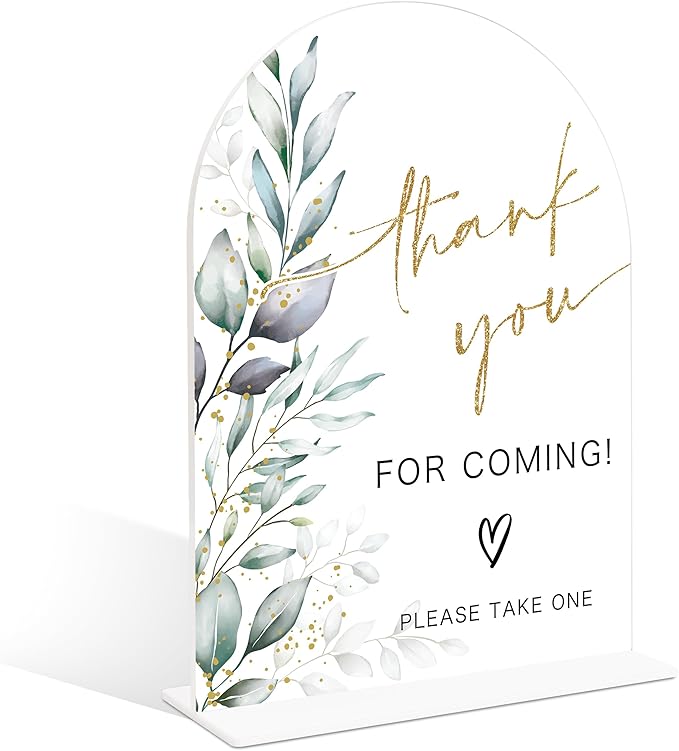 Acrylic Wedding Signs, Wedding Reception Signage, Bridal Shower Table Decor by Unknown