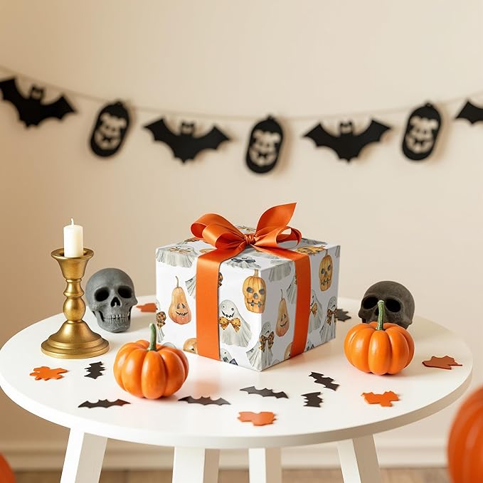 LeZakaa Halloween Wrapping Paper Roll - Image 4