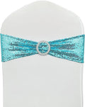 25 Pcs Chair Sashes Sequin Stretch Chair Bands Spandex Polyester Bows by LIZIMI