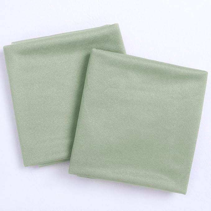 Socomi Sage Green Sheer Wedding Arch Draping Fabric 29" x 20Ft 1 Panel Outdoor - Image 4