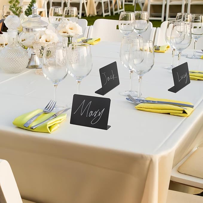 12 Pcs 4"x3" Mini Chalkboard Signs - Image 7