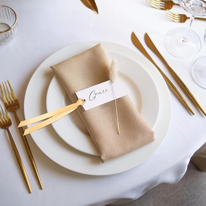50 Pcs Name Place Cards for Table Setting Blank Wedding Place Cards - Image 5