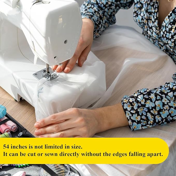 54" by 20 Yards Black Tulle Fabric Rolls - Image 6