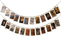 Hanging Photo Display With 12 Clips, Wooden Bead Garland 2PCS, Boho Style by JiTiMi