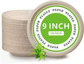 Disposable Paper Plates, 9 inch Heavy Duty Paper Plate, Soak and Cut Proof by Yarmchahk