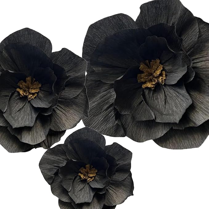 BRT Bearingshui Black Paper Flowers Decoration - Image 6