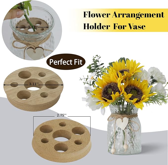 Artificial Sunflower Bouquets in Vase - Image 3