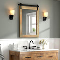 COGOOD Farmhouse Barn Door Mirror by COGOOD