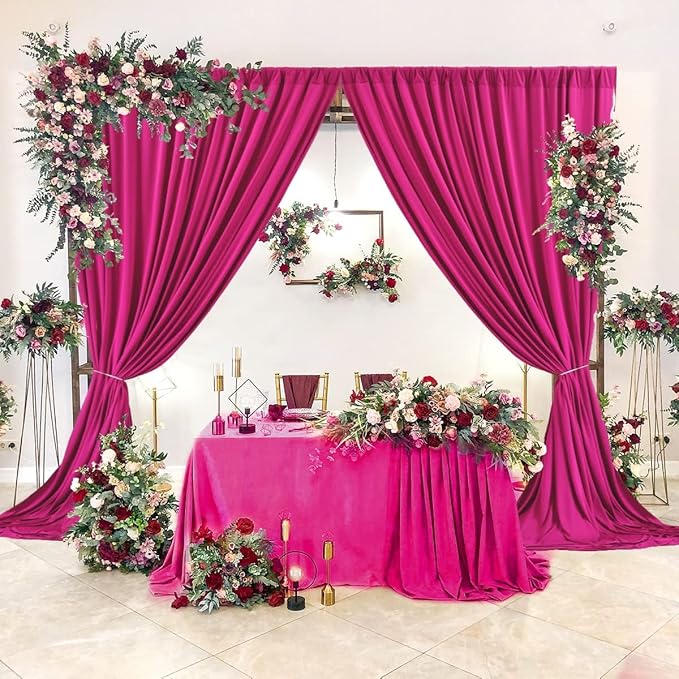 AK TRADING CO. 10 feet Wide x 12 feet Long IFR Polyester Backdrop Drapes - Image 4