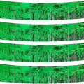 4 Pack Total 40 Feet Green Foil Fringe Garland Metallic Wall Hanging Drapes by CareCheer