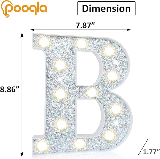 Pooqla Light Up Letters, LED Marquee Letters - Image 5