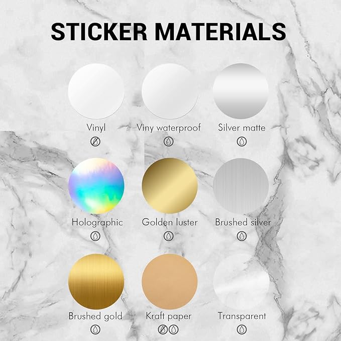 Custom Logo Stickers for Business, Personalised Logo Labels, Waterproof - Image 9