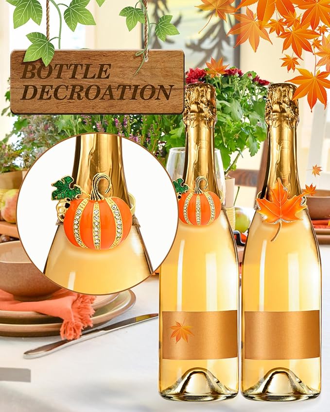 KPOSIYA Fall Napkins Rings, Fall Banquet, Holiday Dinner Party - Image 5