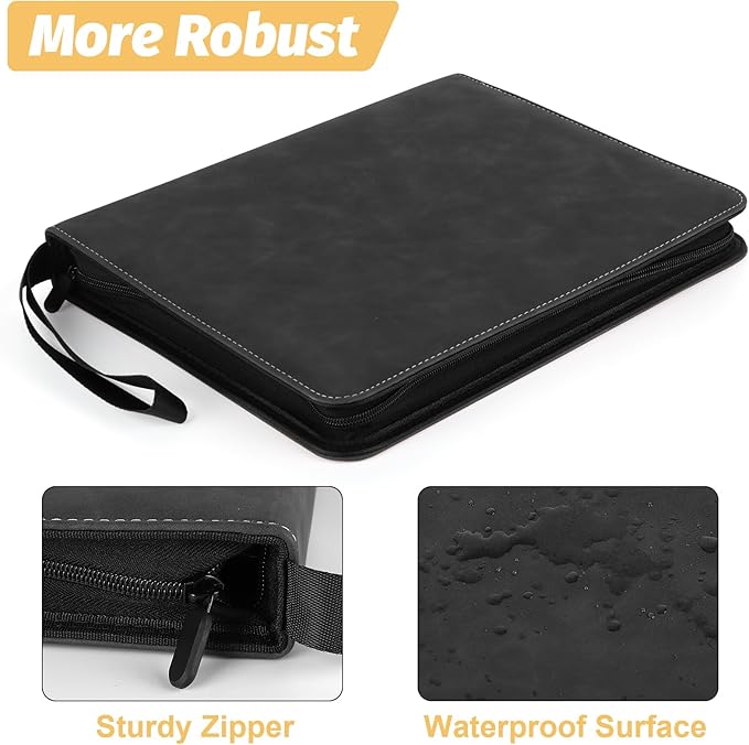 Trading Card Binder, Premium 9 Pocket Card Binder, 720 Double Sided Pocket PU - Image 2
