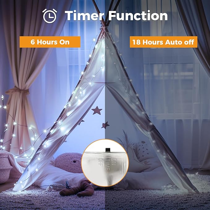 btfarm 10 Pack Fairy Lights Battery Operated - Image 2