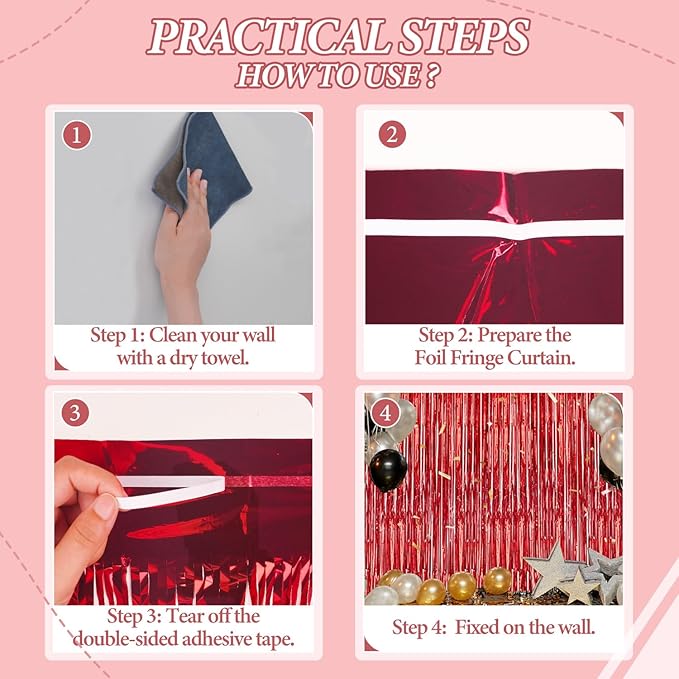 3 Pack Foil Fringe Backdrop - Image 2