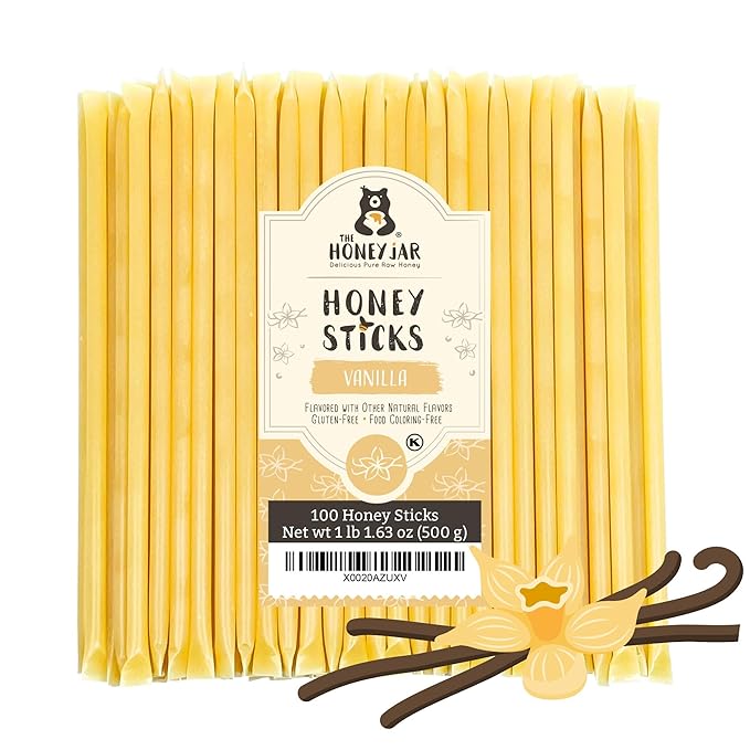 The Honey Jar Vanilla Flavored Honey Sticks by TheHoneyJar