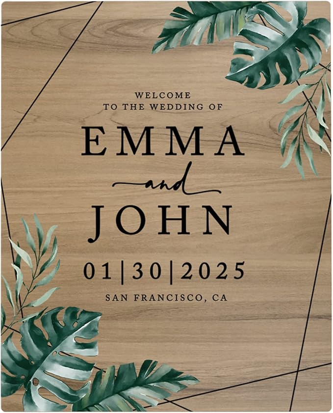 Andaz Press Large Wooden Welcome Sign by AndazPress