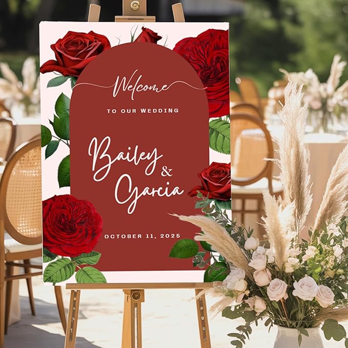Custom Weddings Reception Signs by GiantBigHands