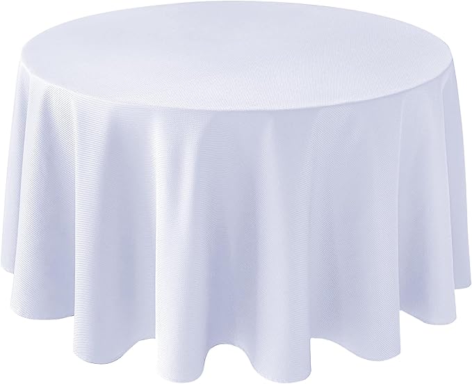 Biscaynebay Textured Fabric Round Tablecloths 90", Wedding and Parties etc. by Biscaynebay