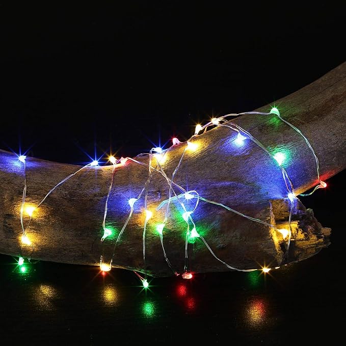 MUMUXI 20 Pack 3.3ft Fairy Lights Battery Operated String Lights, Mini LED - Image 3
