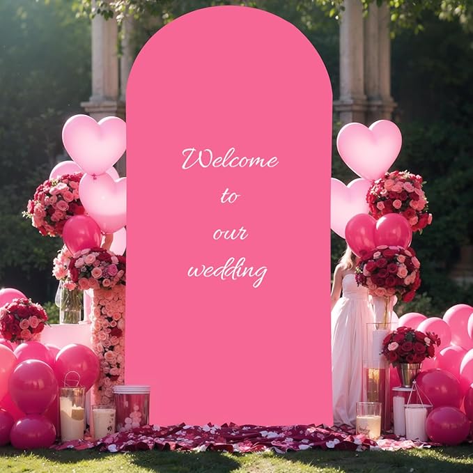 6FT Fuchsia Arch Backdrop Cover - Image 9