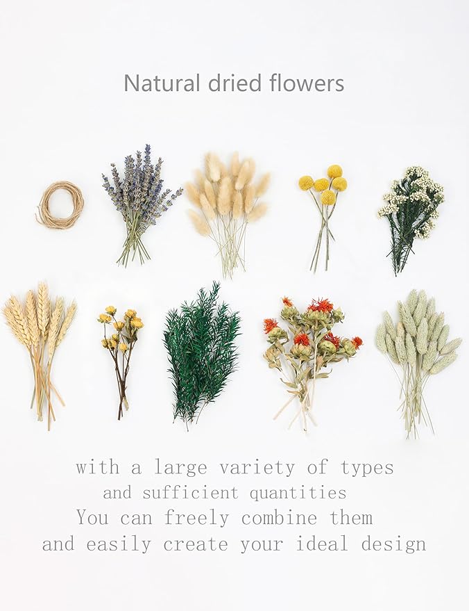 DIY Natural Dried Flower Set, Bulk Dried Flowers - Image 4