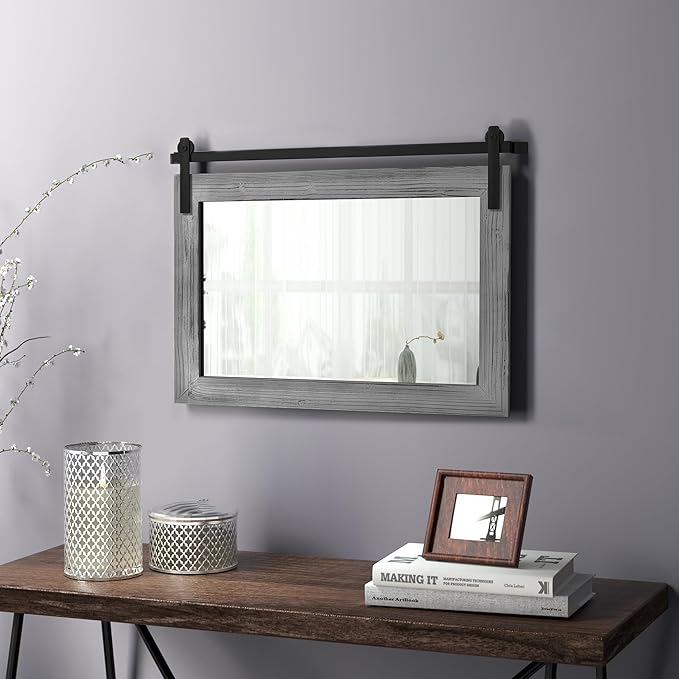 COGOOD Farmhouse Barn Door Mirror by COGOOD