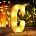 Light Up Letters C, LED Sign Marquee Letters 26 Alphabet by funsky