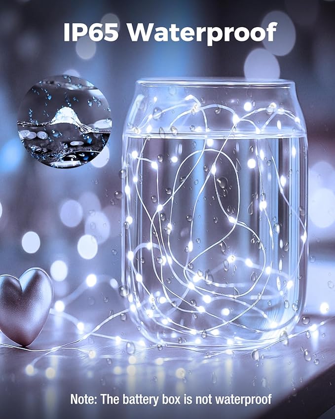 btfarm 6 Pack Fairy Lights Battery Operated, 7FT 20 LED Mini String Lights - Image 3