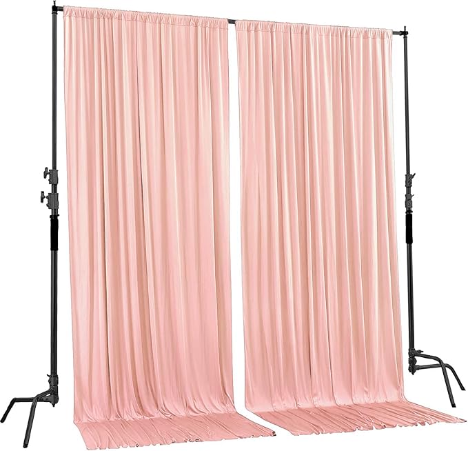 AK TRADING CO. 10 feet x 8 feet IFR Polyester Backdrop Drapes Curtains Panels - Image 2