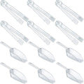 Roshtia 12 Pcs Plastic Serving Tongs Mini Kitchen Tongs Utility and Plastic by Roshtia