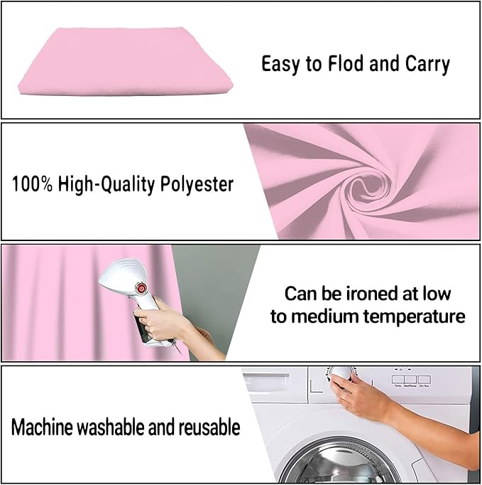 5x7FT Pink Backdrop for Screen Photography, High-end Polyester Photo Background - Image 7