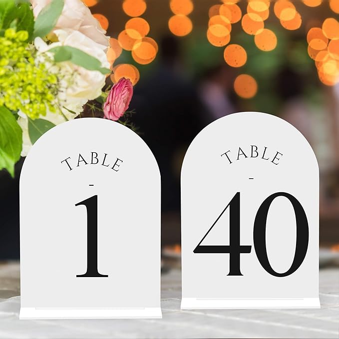 JOYIT Arch Wedding Table Numbers 1-40 by JOYIT
