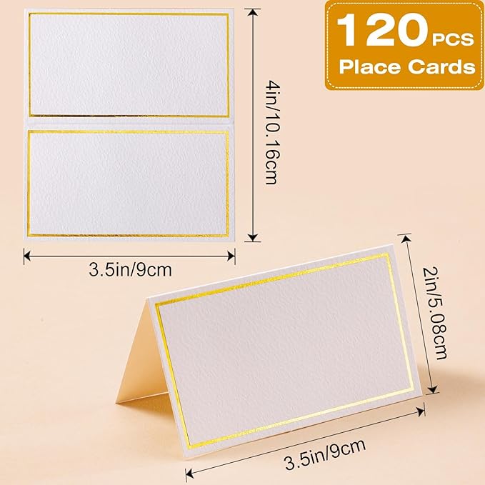 120Pcs Premium Place Cards, Small Table Cards - Image 2