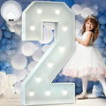 Marquee Numbers 4 Feet Tall Big Light Up Numbers 2nd 21st 25th Birthday by Letsmakeitimpressive