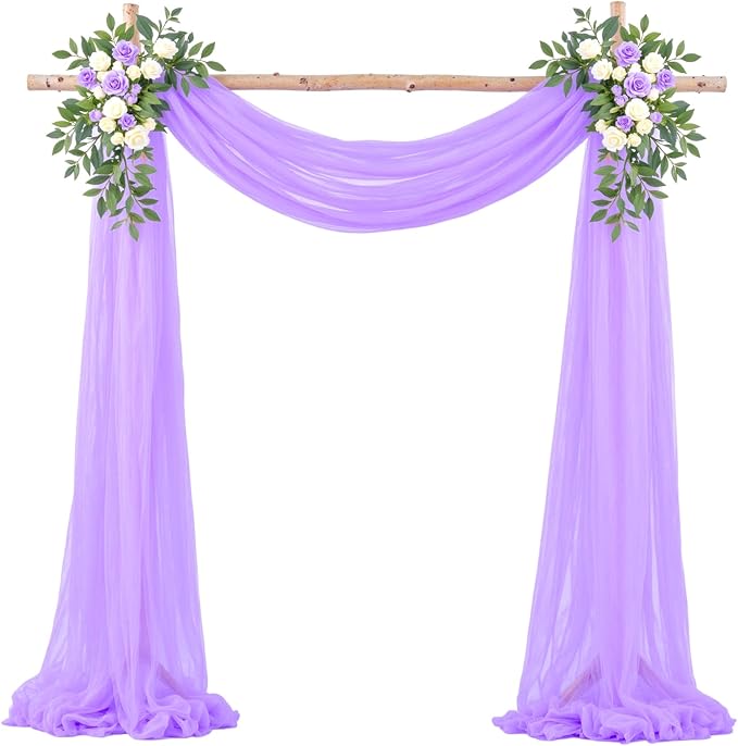 Lavender Purple Arch Draping Fabric - Image 6