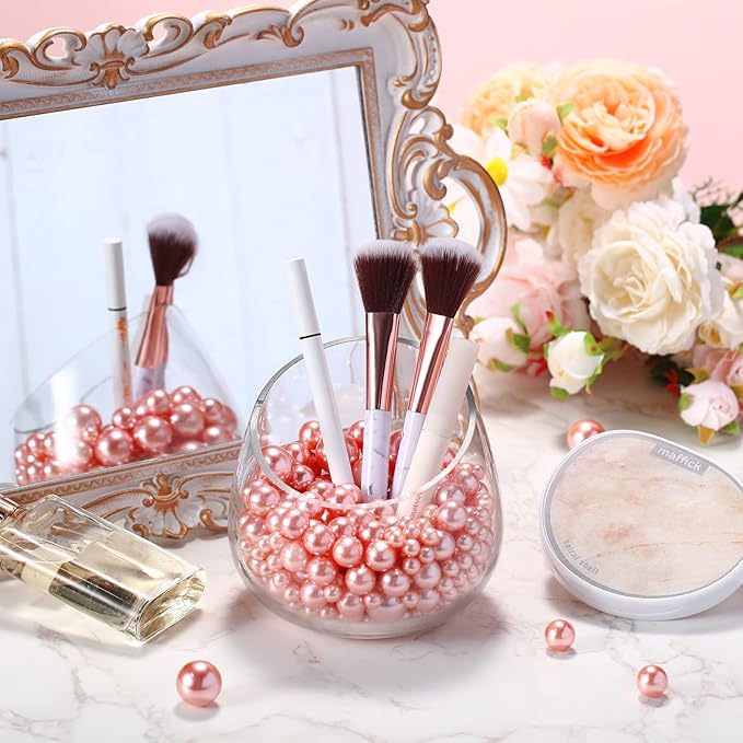 150 Pieces Vase Filler Faux Pearls Vase Makeup Beads No Hole Gloss Bead Mixed - Image 6
