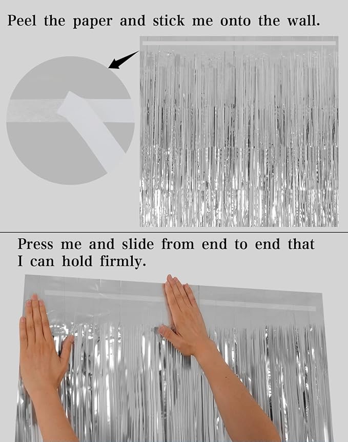 Foil Fringe Curtains Party Decorations - Image 6