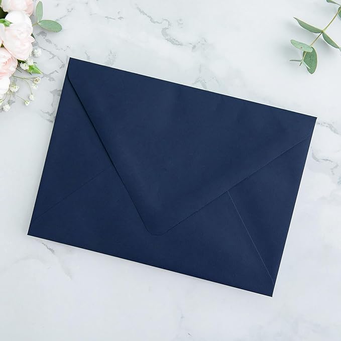 PONATIA 50PCS A7 Euro Flap Envelopes, 5.25 x 7.25'' Liner Envelope - Image 8