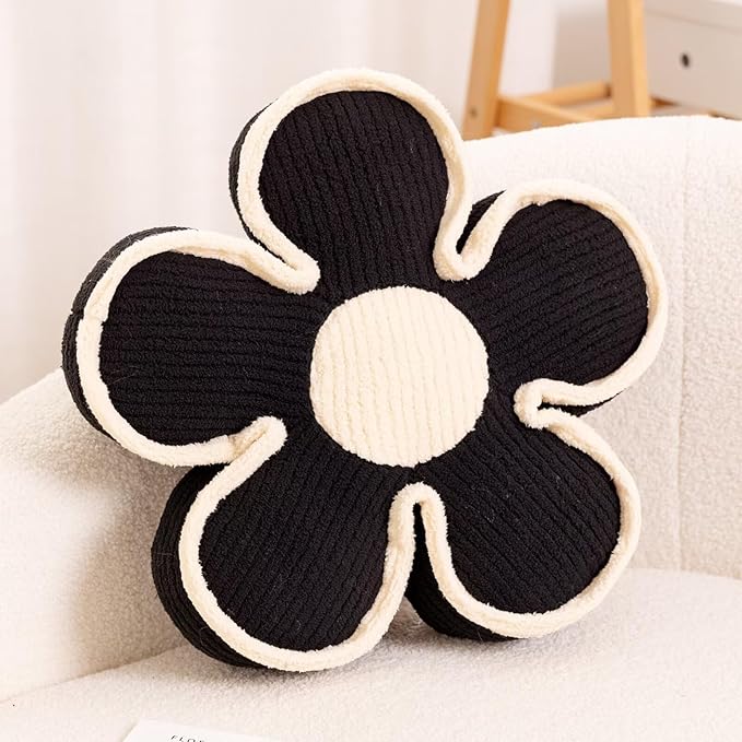 Flower Pillow, Soft Shaped Floor Cushion, Decorative Throw Pillow, Cute Seating by Kcvvcr